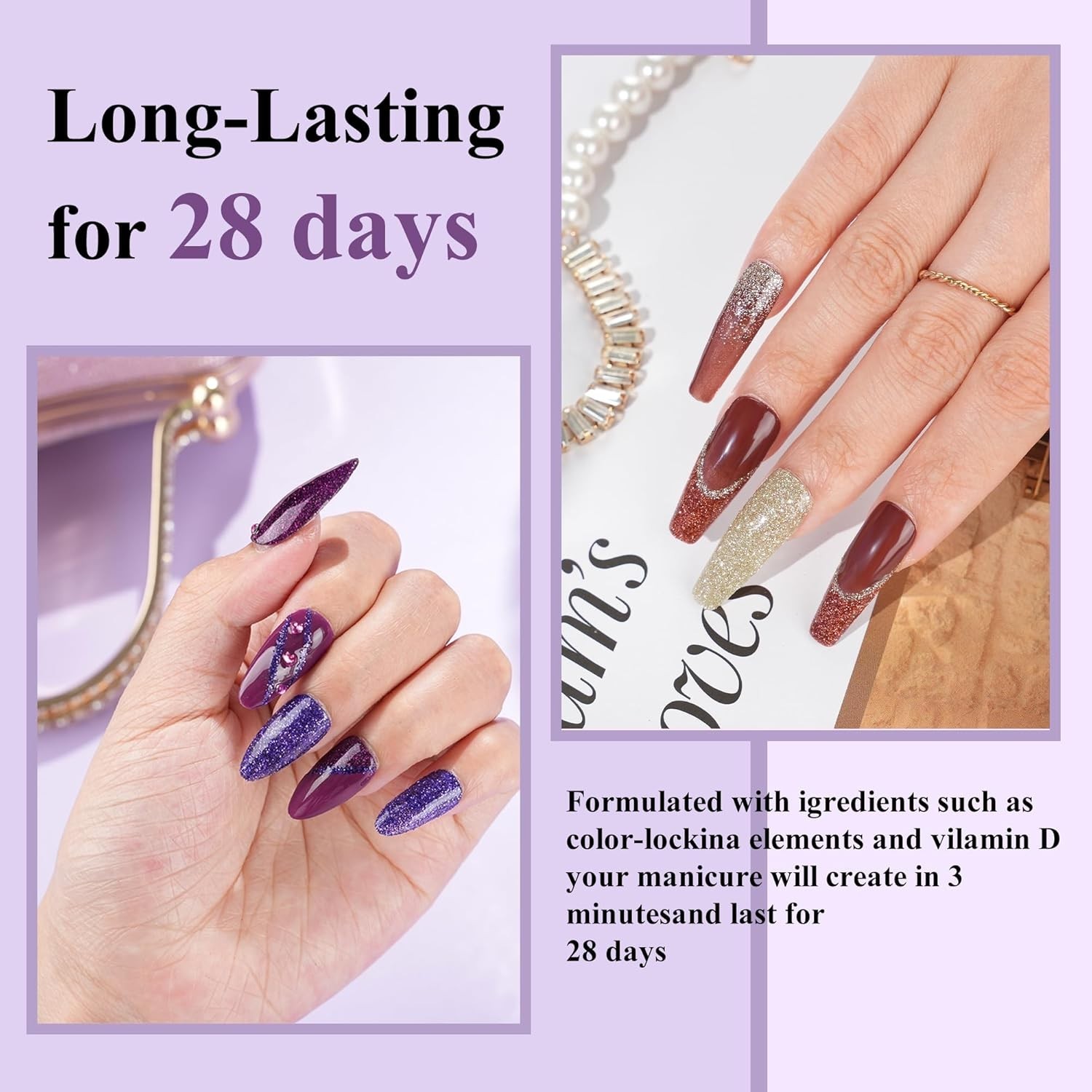 12-Pc Dip Powder Nail Kit – Safe, Odor-Free & Easy Application for Women