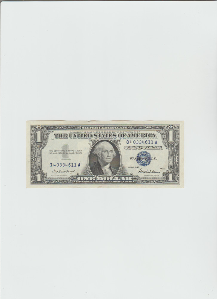 1957  Silver Certificates(Lightly circulated))