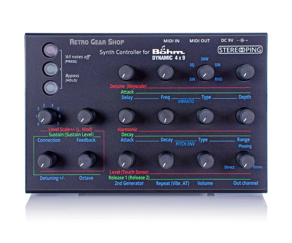 Stereoping CE-1 Böhm Dynamic 4x9 Midi Controller for Bohm 4x9 Vintage FM Synth