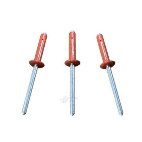 Small Head Orange 3/16 Exploding Rivets Pop Rivet 25 ct. Tri-Fold Racing