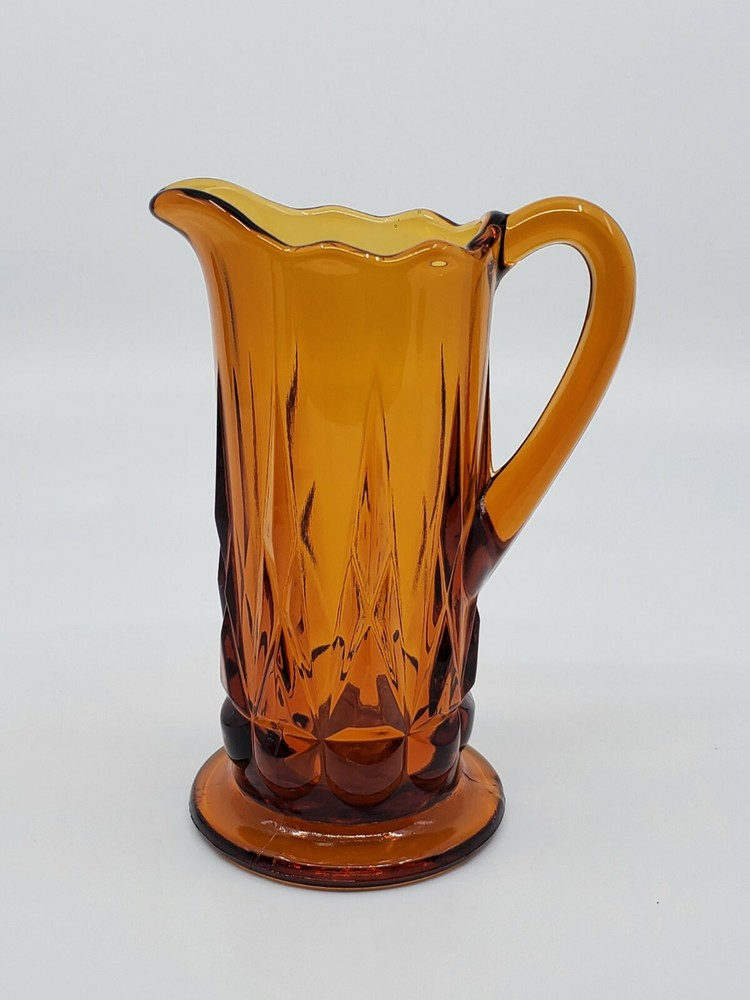 Dark Amber Childs Mini Glass Pitcher