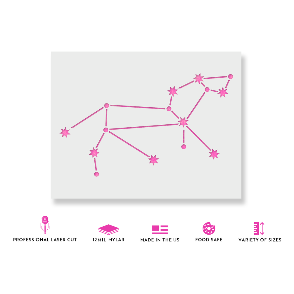 Leo Constellation Stencil