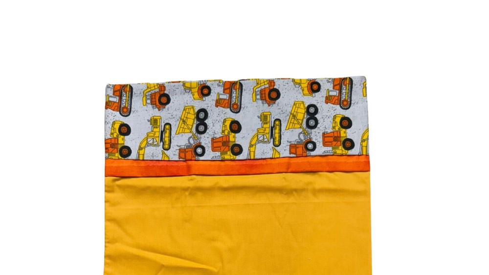 Youth Handmade Construction Zone PILLOWCASE