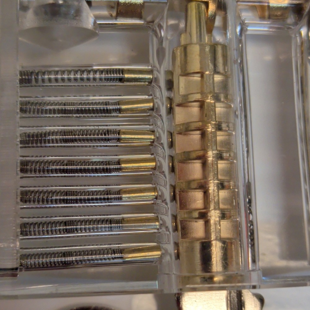Transparent Practice Padlock with Keys for Locksmith Training