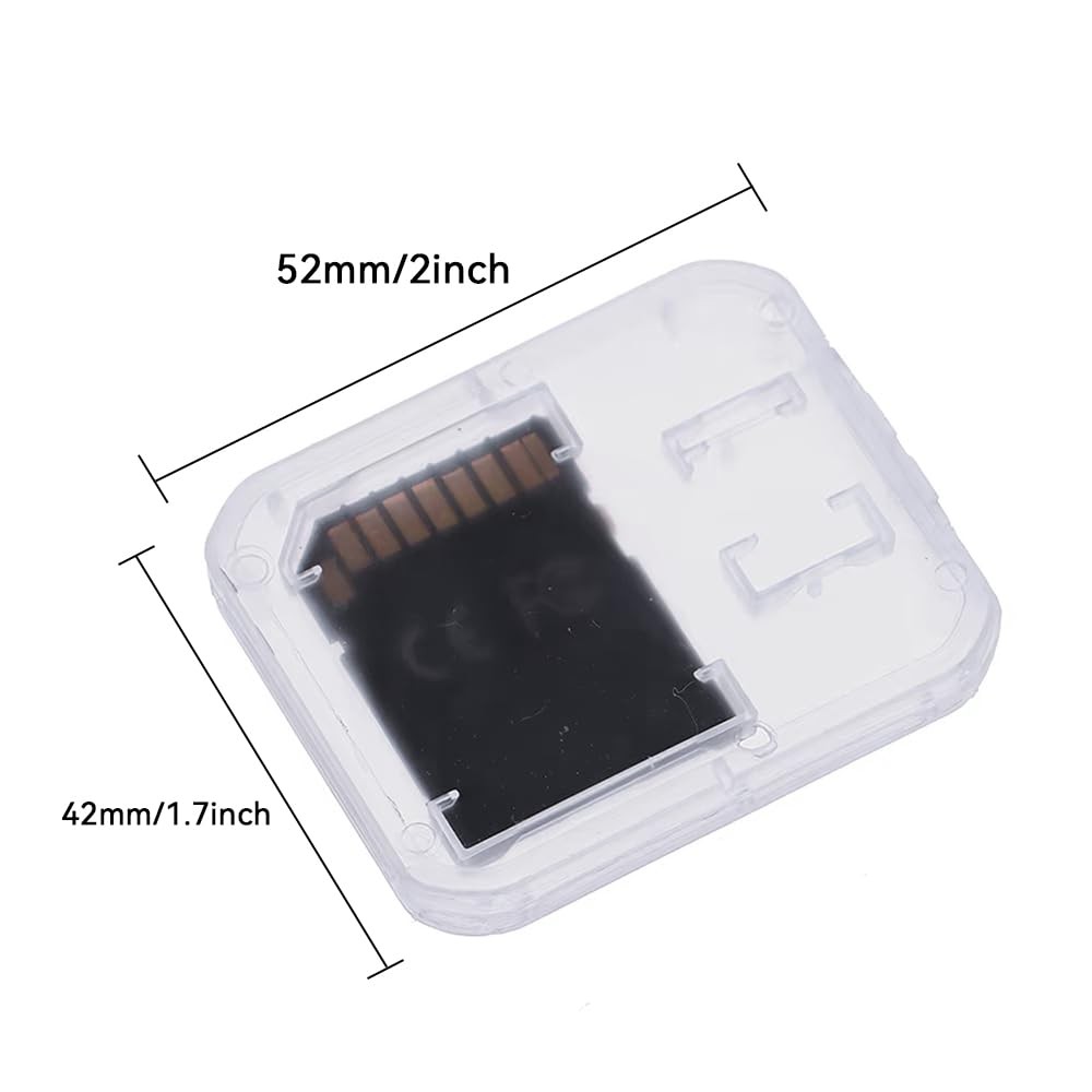 10 Pack Plastic Memory Card Case Storage Boxes Compatible with SD SDHC SDXC
