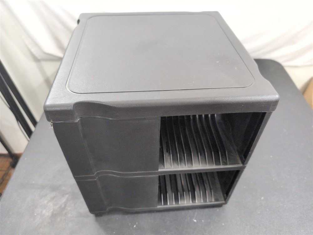ALPHA CD storage holder case rack tower rotating carousel spinner HOLDS 96 CDs