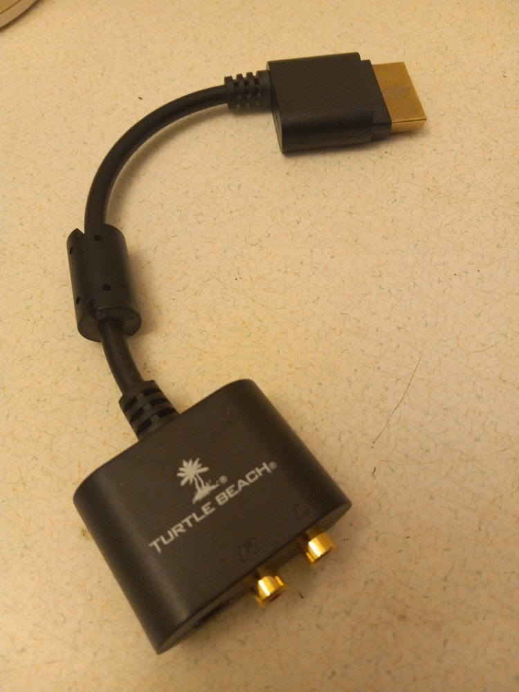 Turtle Beach Ear Force Audio Adapter Cable for Xbox 360 Microsoft Tested Working
