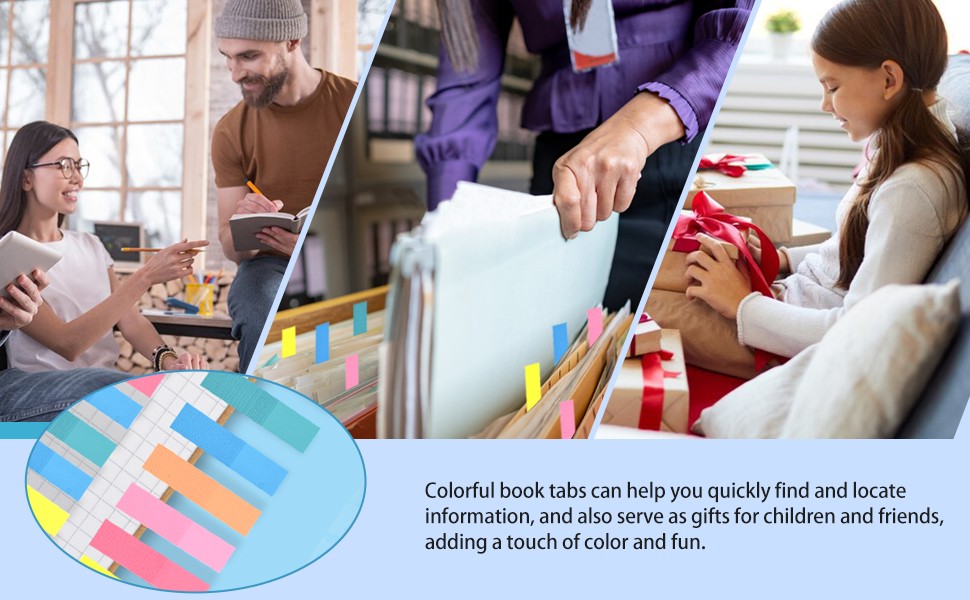 Pa Markers, Morandi Stiy Note Tabs Colored Translucent Writable