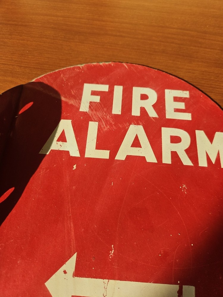 Vintage Fire Alarm Sign