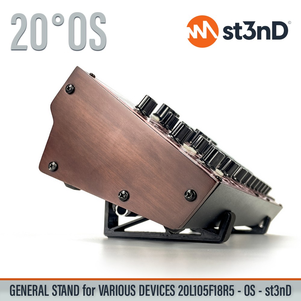 UNIVERSAL STAND for SYNTHS / CONTROLLERS / FX - 20° - Open Style - 20L105F18R5