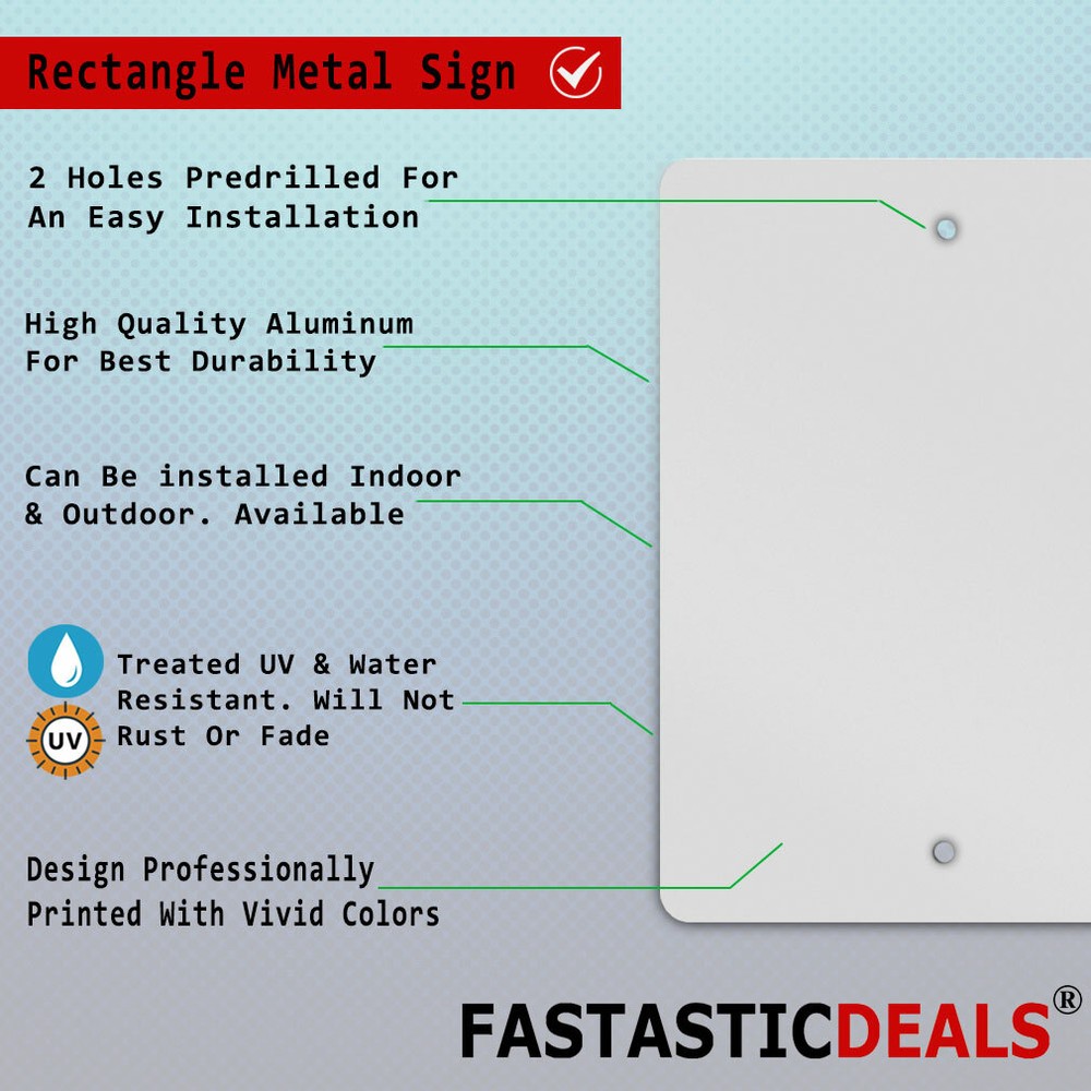 Vertical Metal Sign Multiple Sizes 15 Minute Parking Loading and Unloading Zone