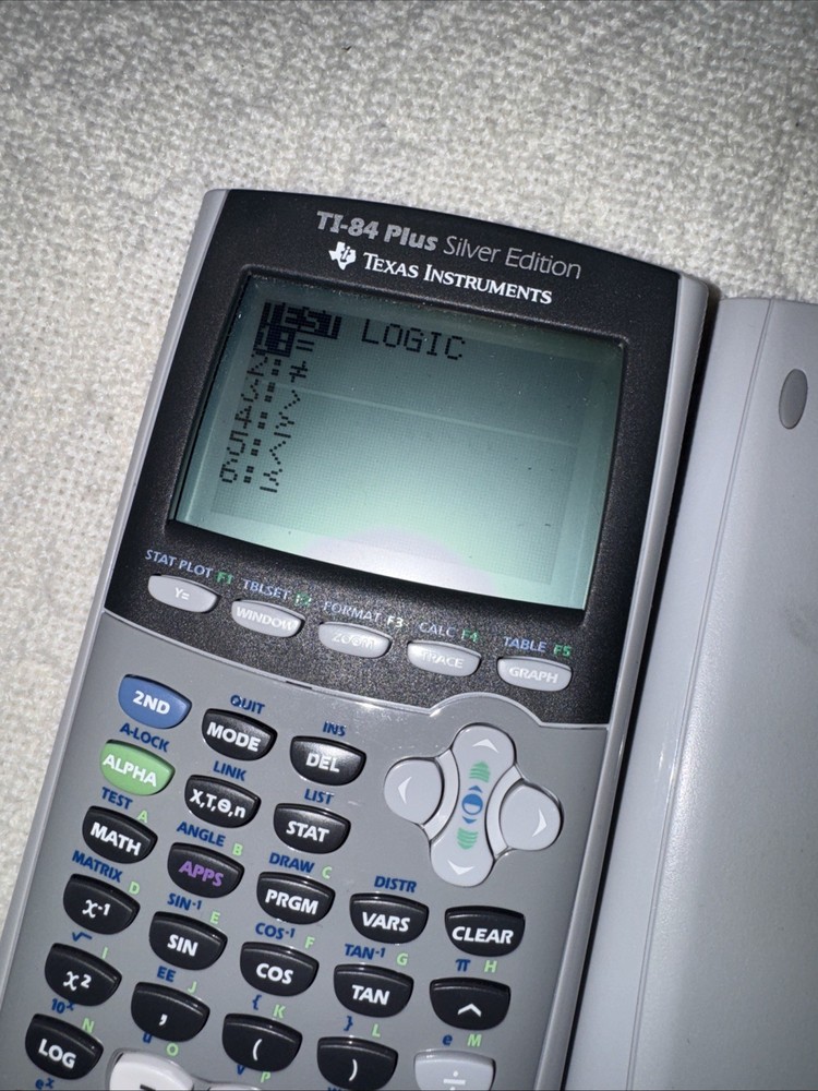 Texas Instruments TI-84 Plus Silver Edition Graphing Calculator Tested & Works
