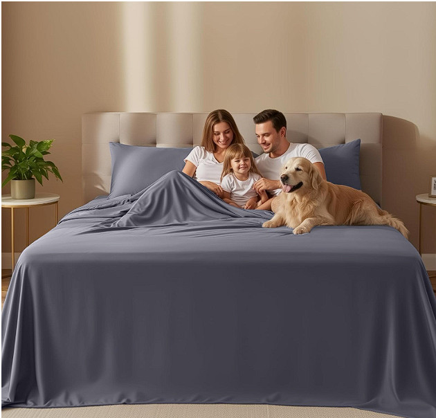 Utopia Bedding 4-Piece Queen Sheet Set – Soft Microfiber Bed Sheets, Breathable