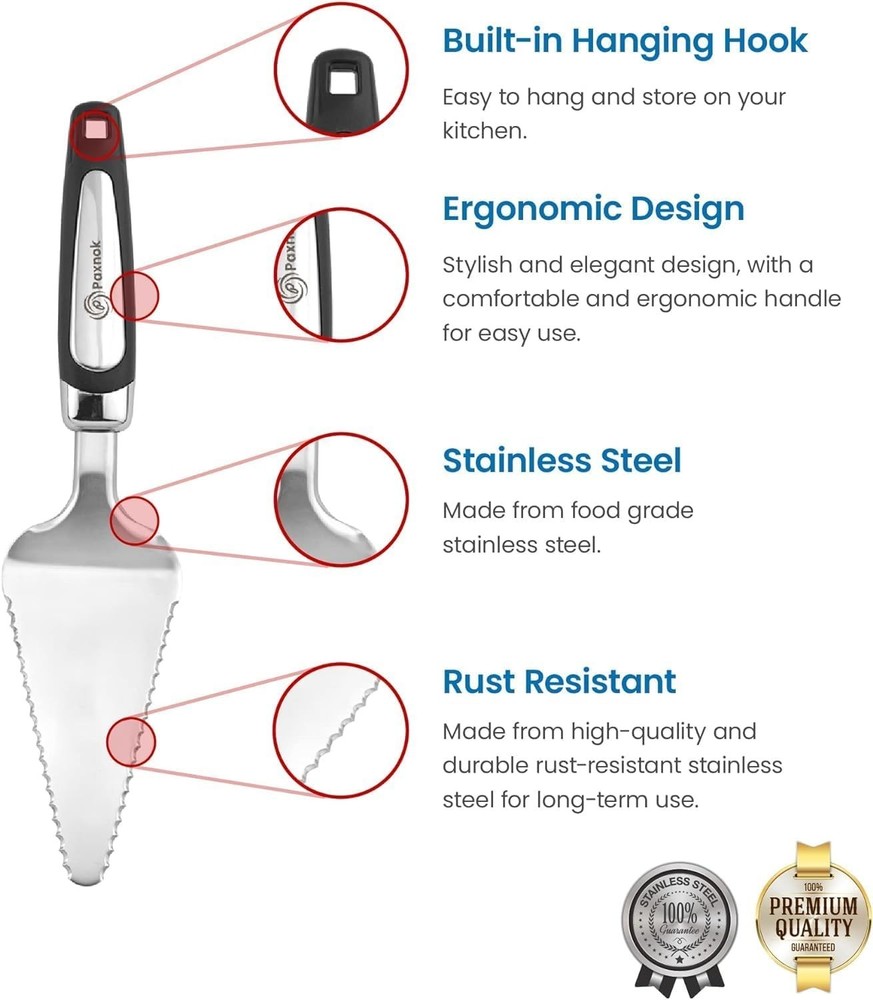 Double Serrated Cake Cutter and Server