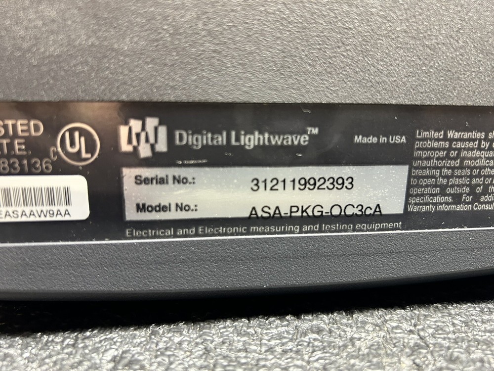 DIGITAL LIGHTWAVE ASA-PKG-OC3cA Network Info Test PC_CLEAN UNIT!_FAST SHIPPING!