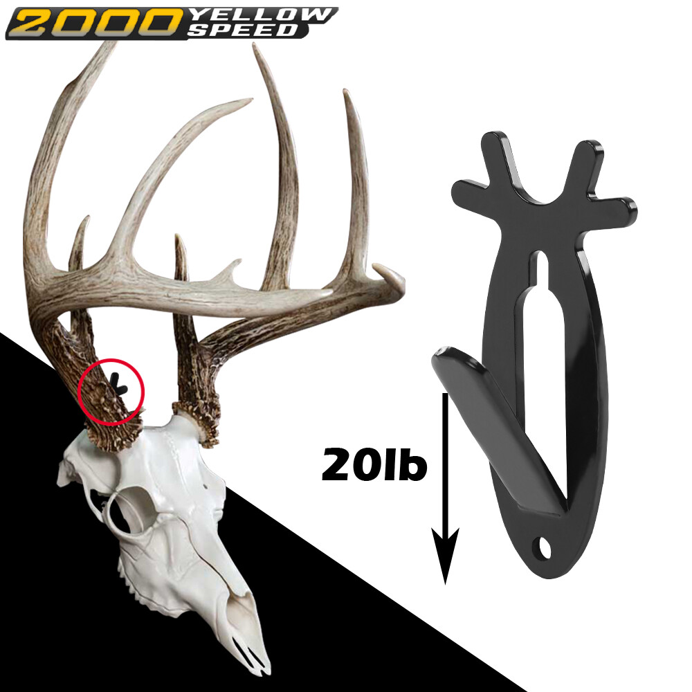 5 Pack European Mount Skull Wall Hanger Hook Deer Antelope Antler Mount Bracket