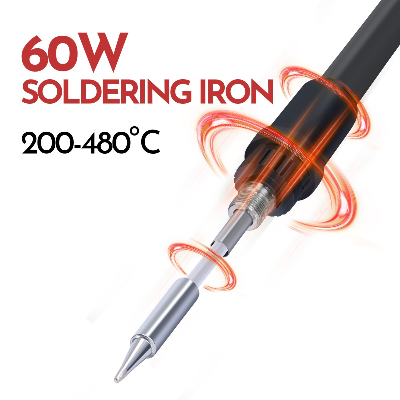 750W 8586D Solder Station 2 in 1 Soldering Iron Kit Hot Air Gun Rework station