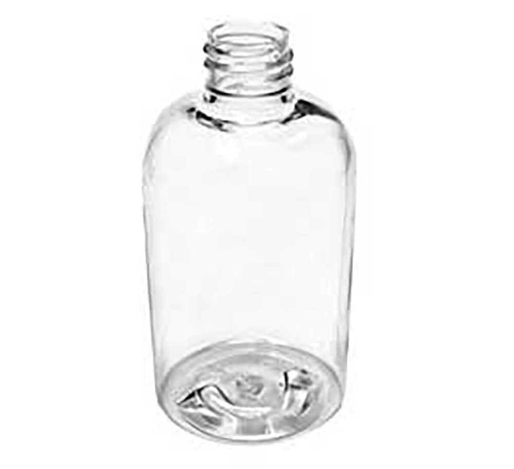 2 OZ. PLASTIC Clear Boston Round  Bottles without   caps  10 PACK