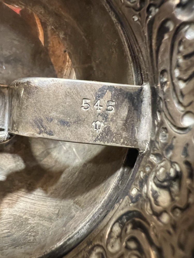 Antique Sterling Silver Desk/ Table /Counter Bell. Solid. Monogrammed. RARE!