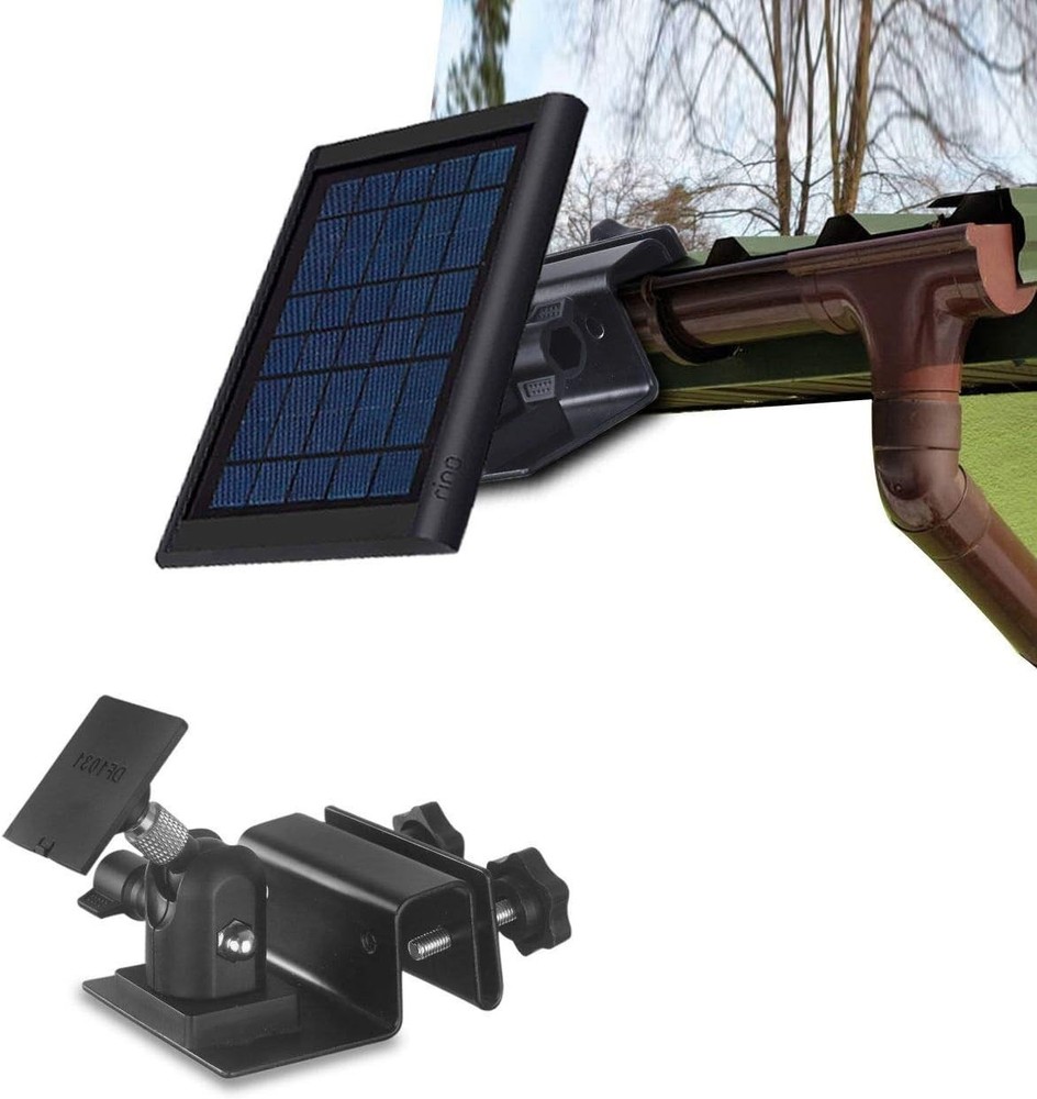 Weatherproof Gutter Mount for Ring Solar Panel Wall Bracket Outdoor Accessories