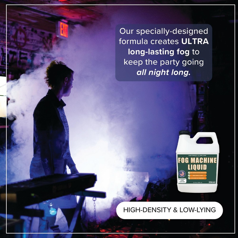 Fog Machine Liquid - 32 oz Tillbrook Fluid - High Density &...