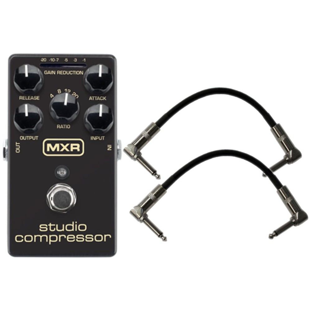 MXR M76 Studio Compressor Pedal w/ 2 Patch Cables