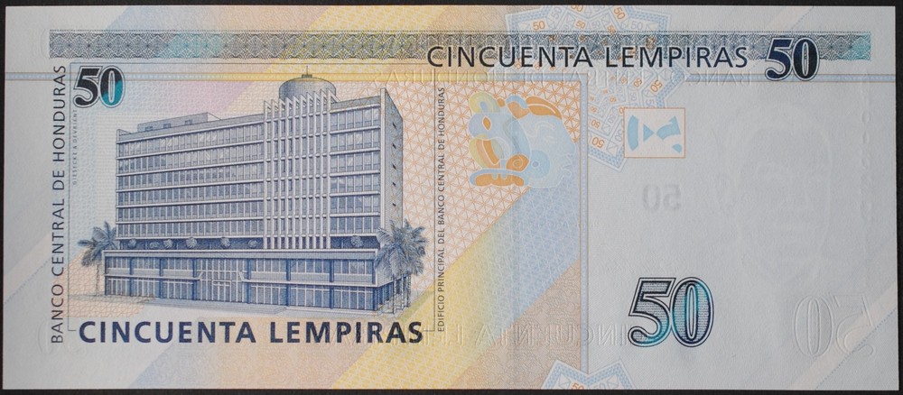 Honduras P94a 50 Lempiras Gem Uncirculated