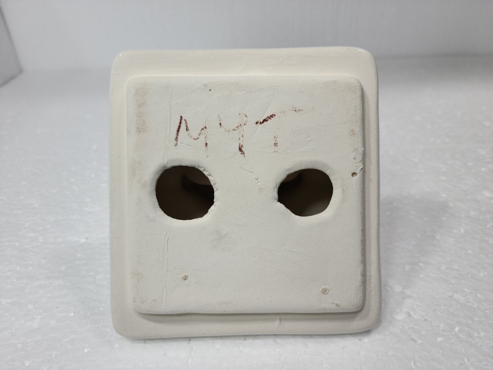 Vintage Bright White Ceramic Toothbrush Holder Tumbler Cup Tray Daltile 0190