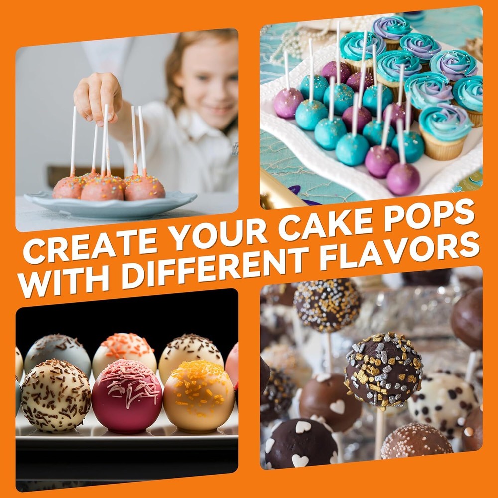 Cake Pop Maker Machine Set with Cake Pop Stand,Sticks & Fork Tool,12 Cake Pops