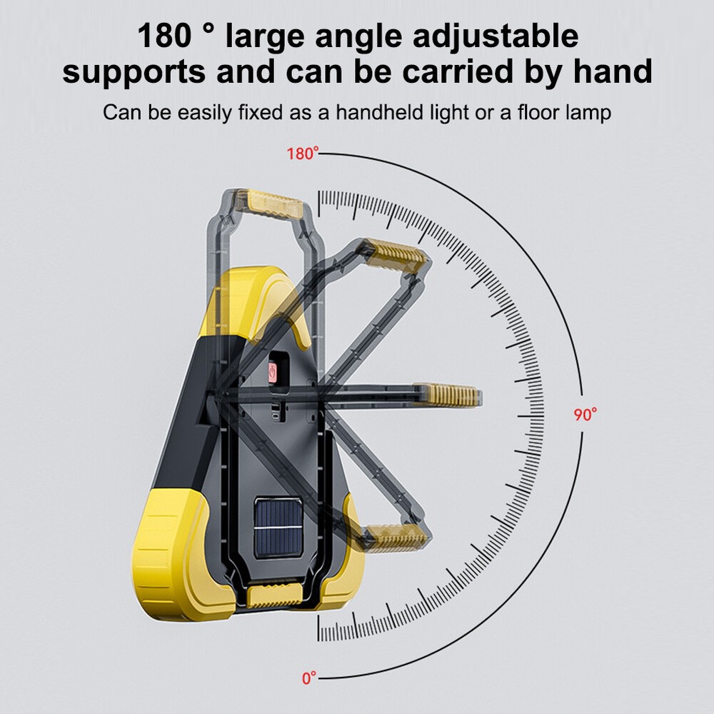 Foldable Car Emergency Triangle Warning Light Multi-Function LED Light Solar US