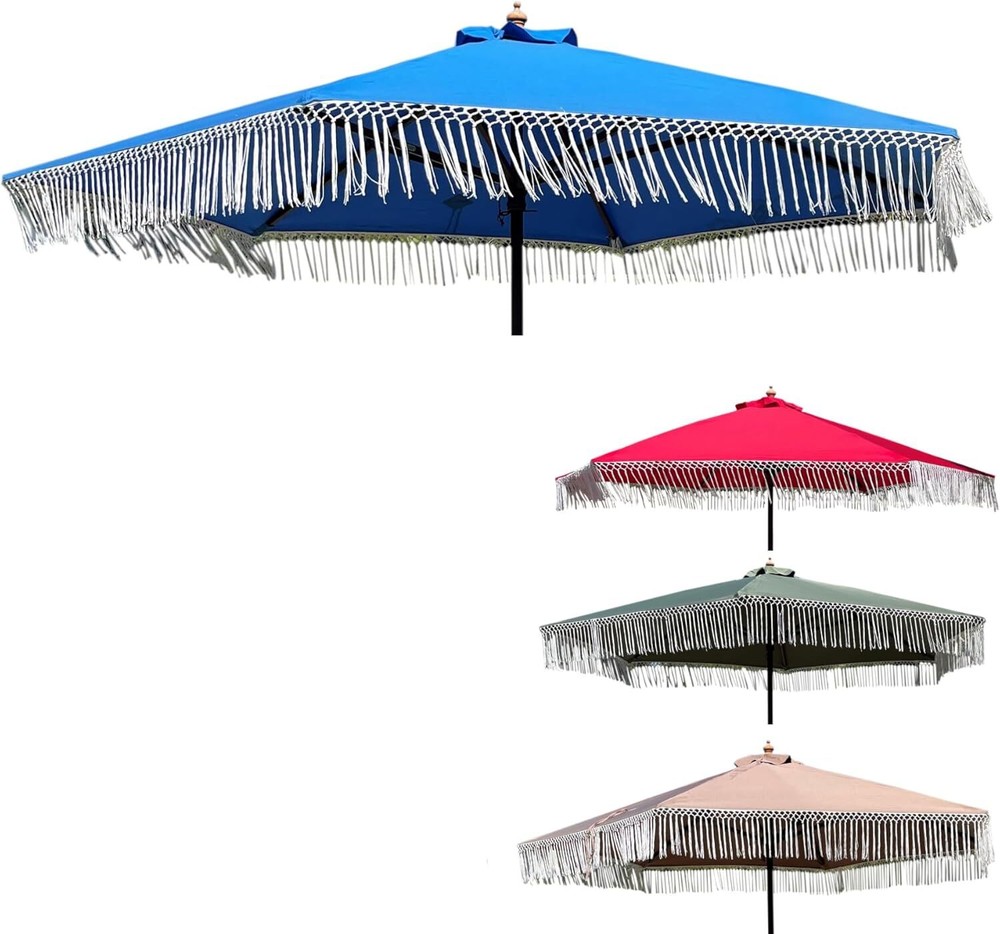 9ft 8 Ribs Replacement Umbrella CANOPY ONLY not include umbrella frame