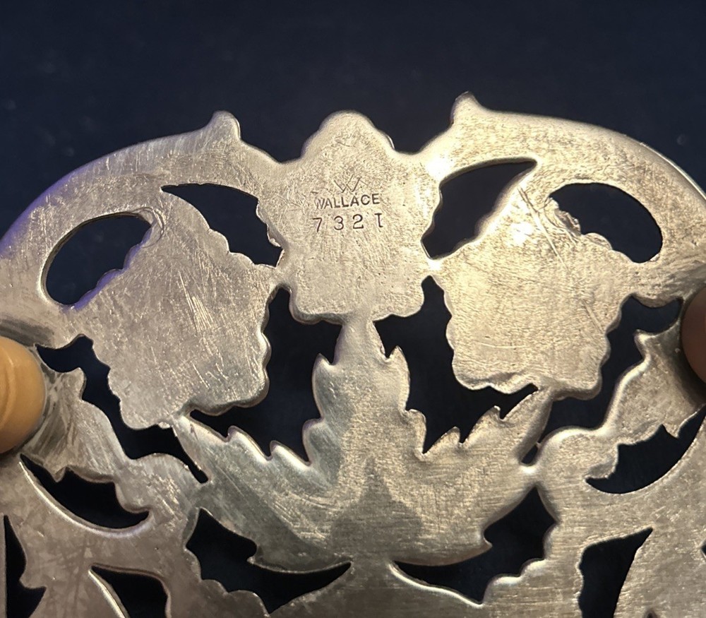 SILVER PLATED TRIVET VTG