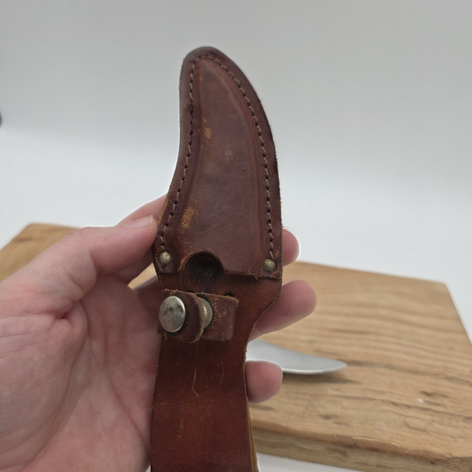 vintage Schrade 152UH Uncle Henry USA fixed blade knife & sheath