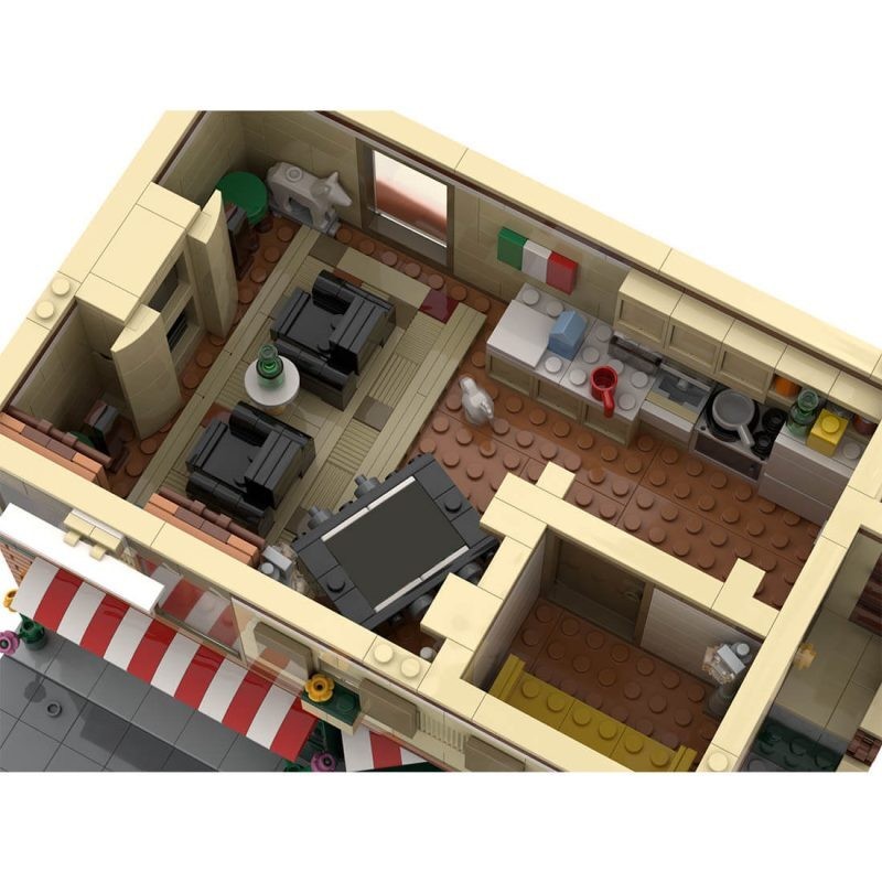 Compatible Modular Building Alt Build with Interior Model 2668 Pieces