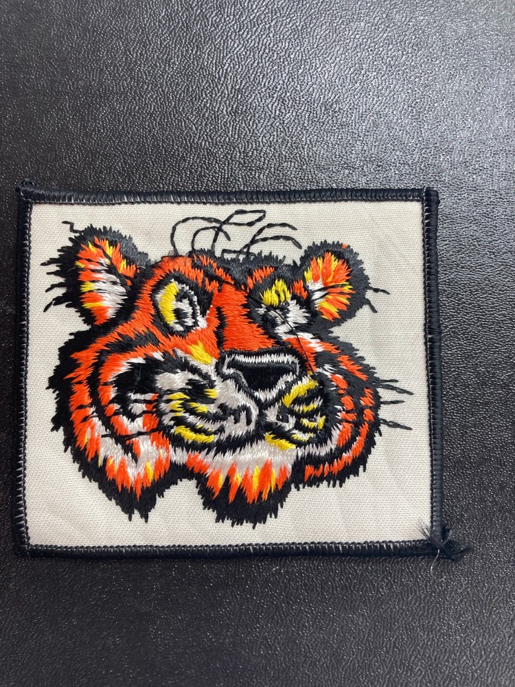 Vintage 1970s Esso Exxon Tiger Patch Embroidered Uniform Jacket Shoulder Patch