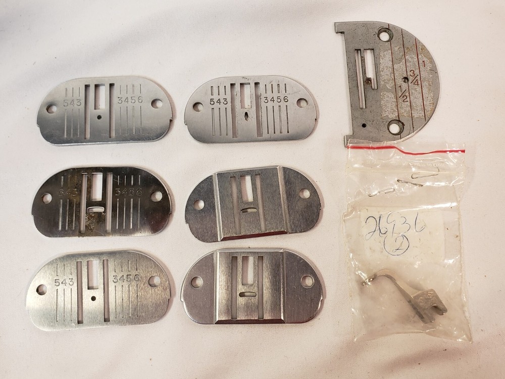 Miscellaneous Singer Sewing Machine Needle Plate Lot; Various Conditions!