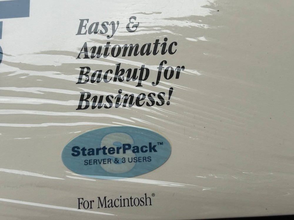 SnapBack strarter Pack. Server and 3 Users for Apple Macintosh. Vintage software