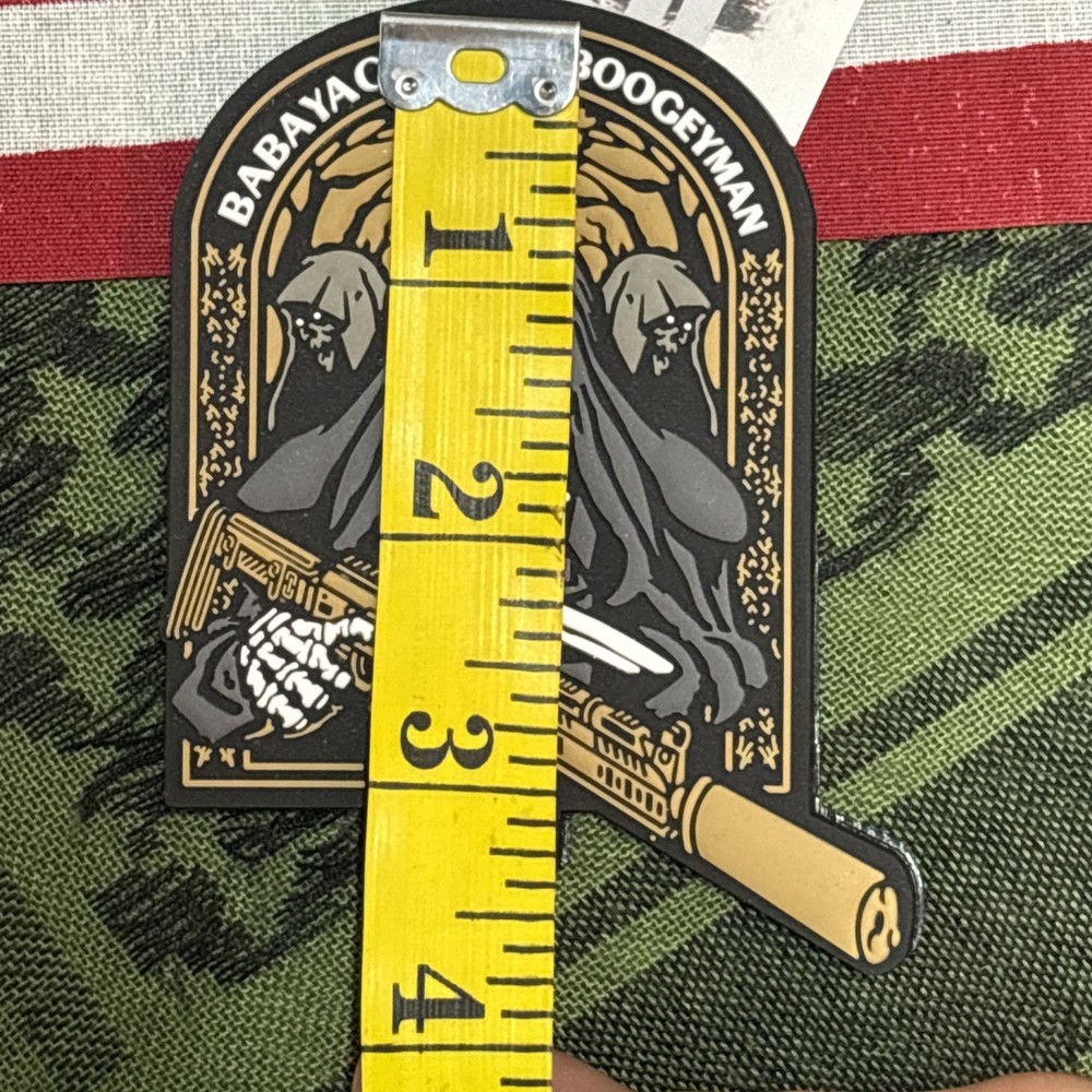 PvC 3D Babayaga Morale Tactical Hook & Loop Patch High Quality Large!