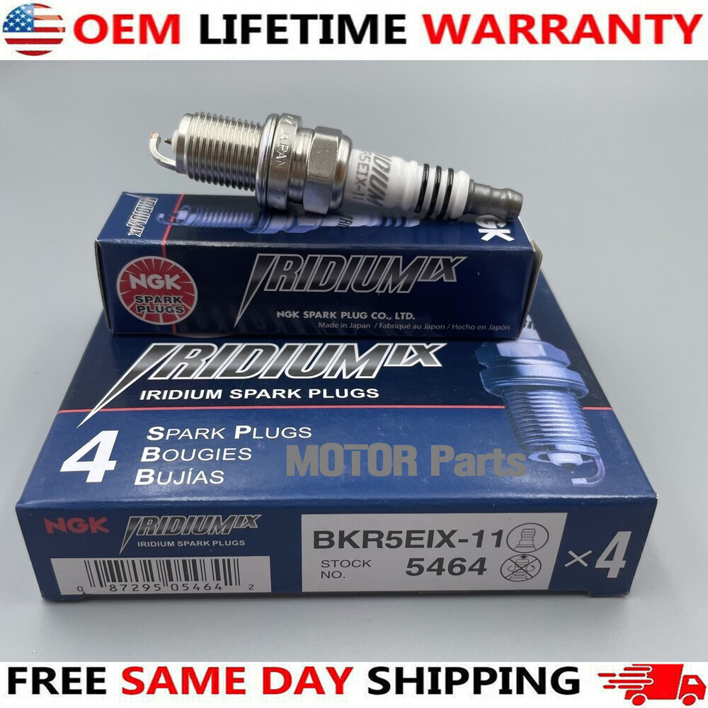 4PCS NGK Iridium IX Spark Plugs BKR5EIX-11 5464 For Toyota Mitsubishi Mazda USA