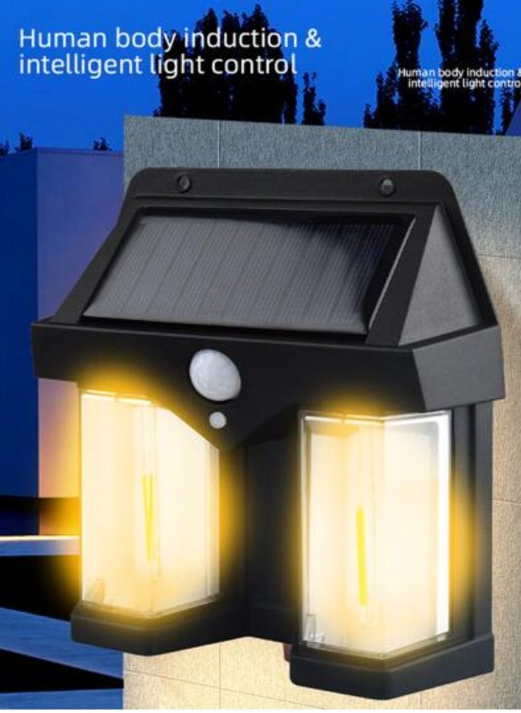 Double Solar Lantern With Motion Sensor And Twilight