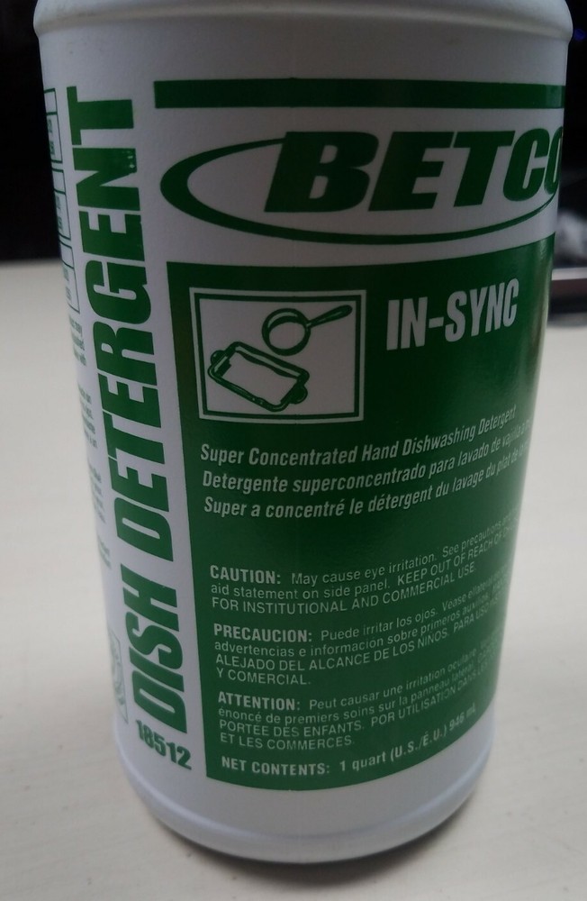 BETCO 18512 IN-SYNC Dish Detergent 1qt