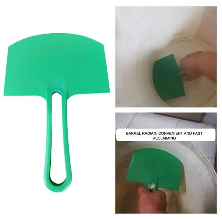 2pcs Curved Plastic Putty Knife Paint Scraper Spackle Drywall Patch Tool - NEW