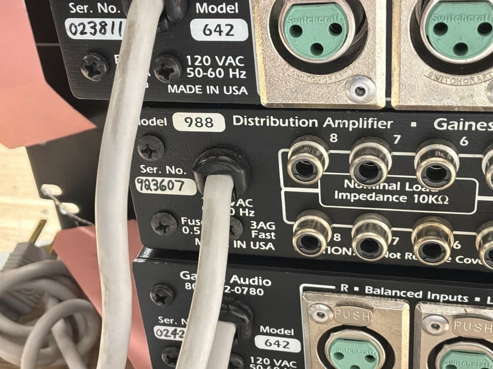 4 Gaines Audio 642 Balanced Line Interface 1 Model 988 /JUA3570