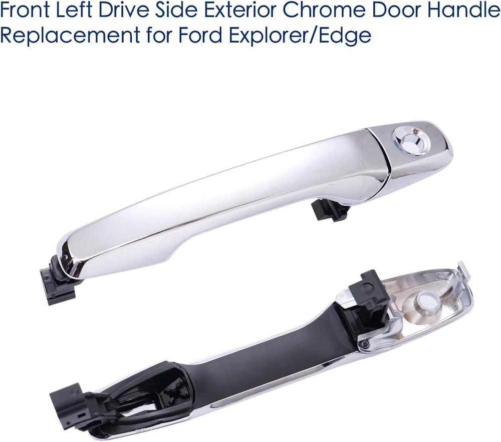 Front Left Driver Side Exterior Door Handle Compatible with 2011-2015 Explorer E