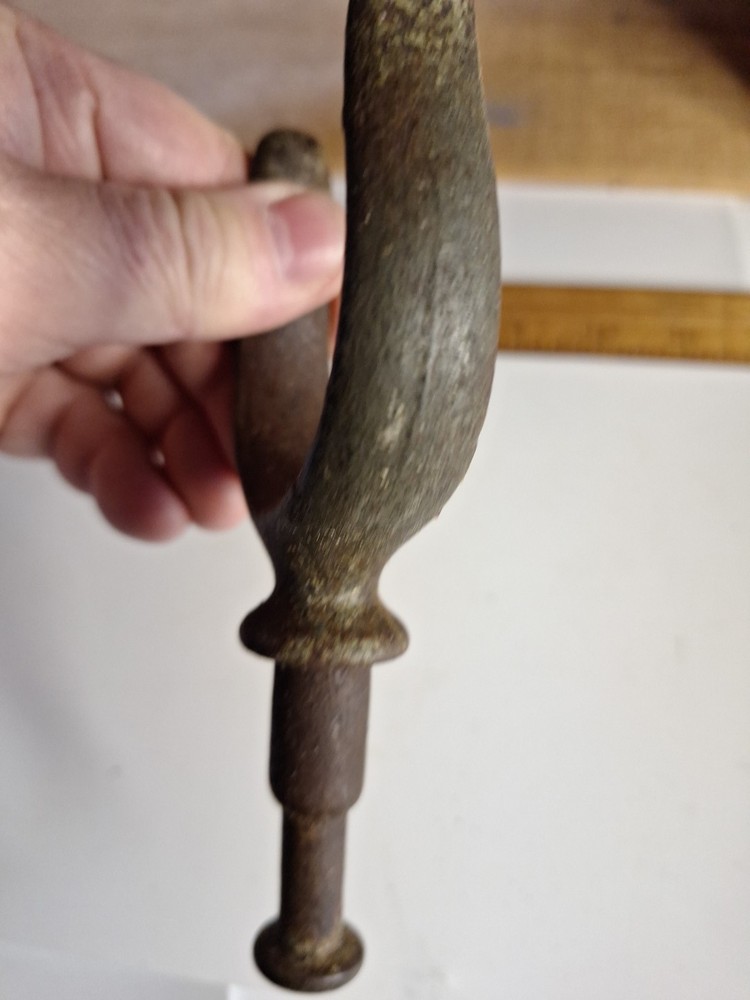 Antique boat oar lock rests