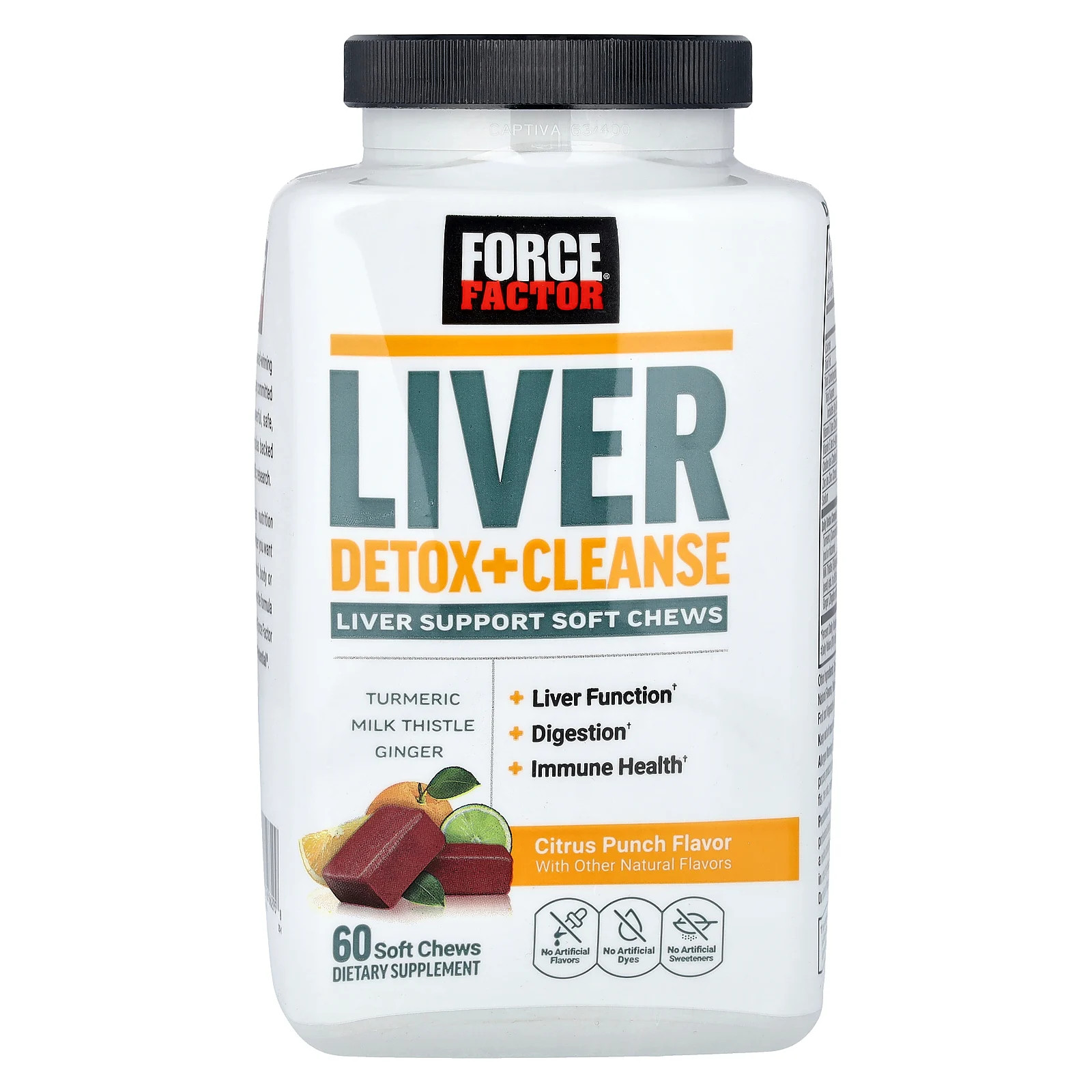 Liver Detox + Cleanse, Citrus Punch, 60 Soft Chews