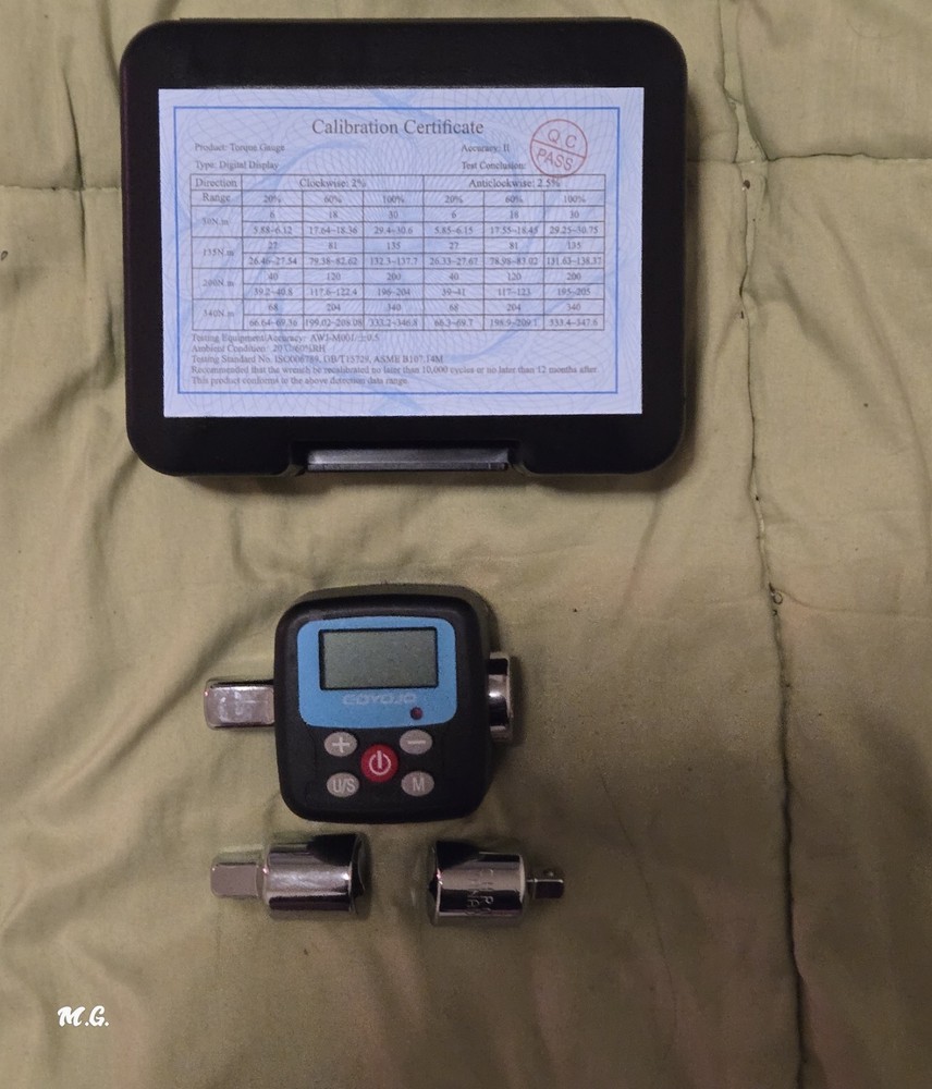 3/4" Digital Torque Adapter . Torque Meter Tester Convert