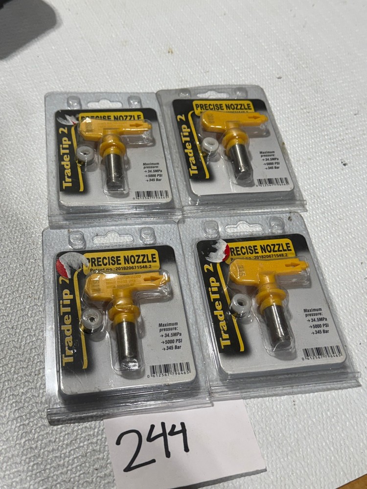 4pack 517 Spray Tip Trade Tip 2 Precise 5000 PSI Nozzle Airless Paint Sprayer