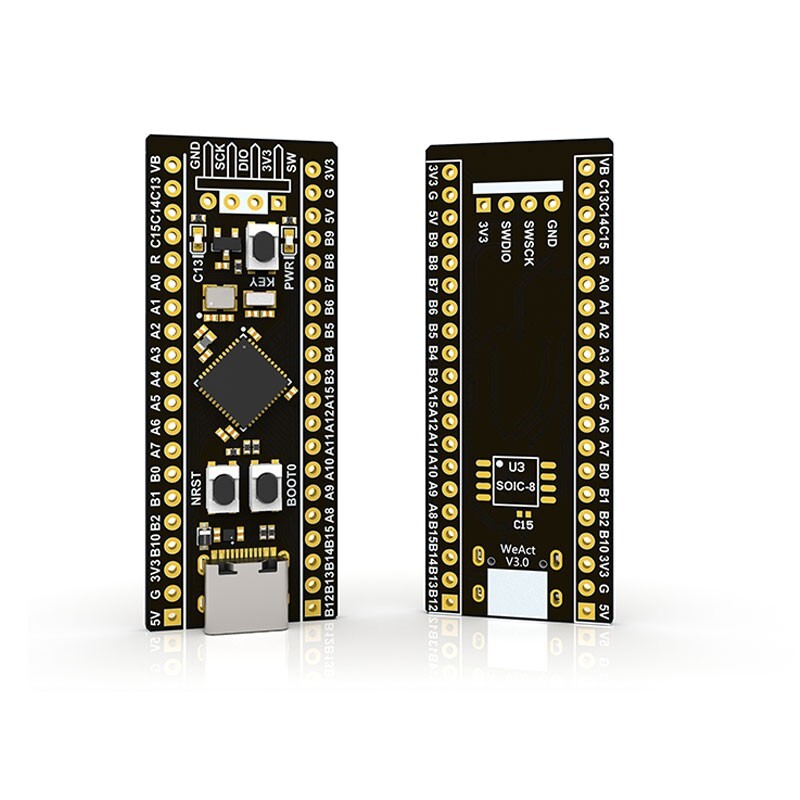 WeAct STM32F411CEU6 Development Board Mini System STM32F4 Core Board MicroPython