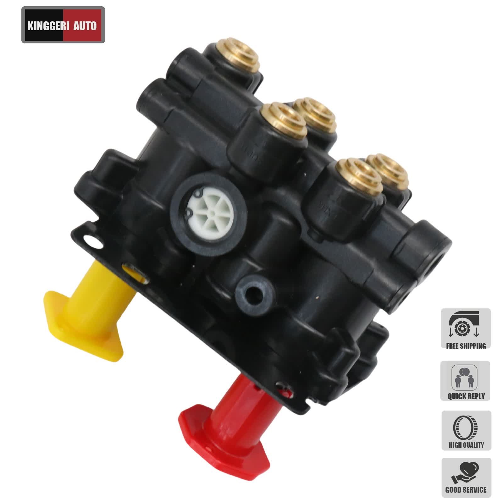 For Volvo VNL Dash Valve Dual Park Brake With 5 Ports 24340522 21315044 K035691